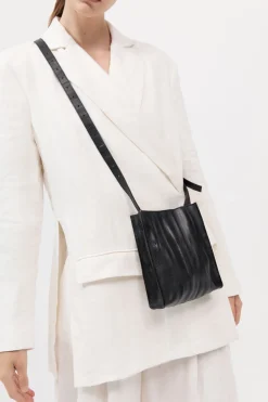 Paper Sling Bag - Black|St. Agni Fashion
