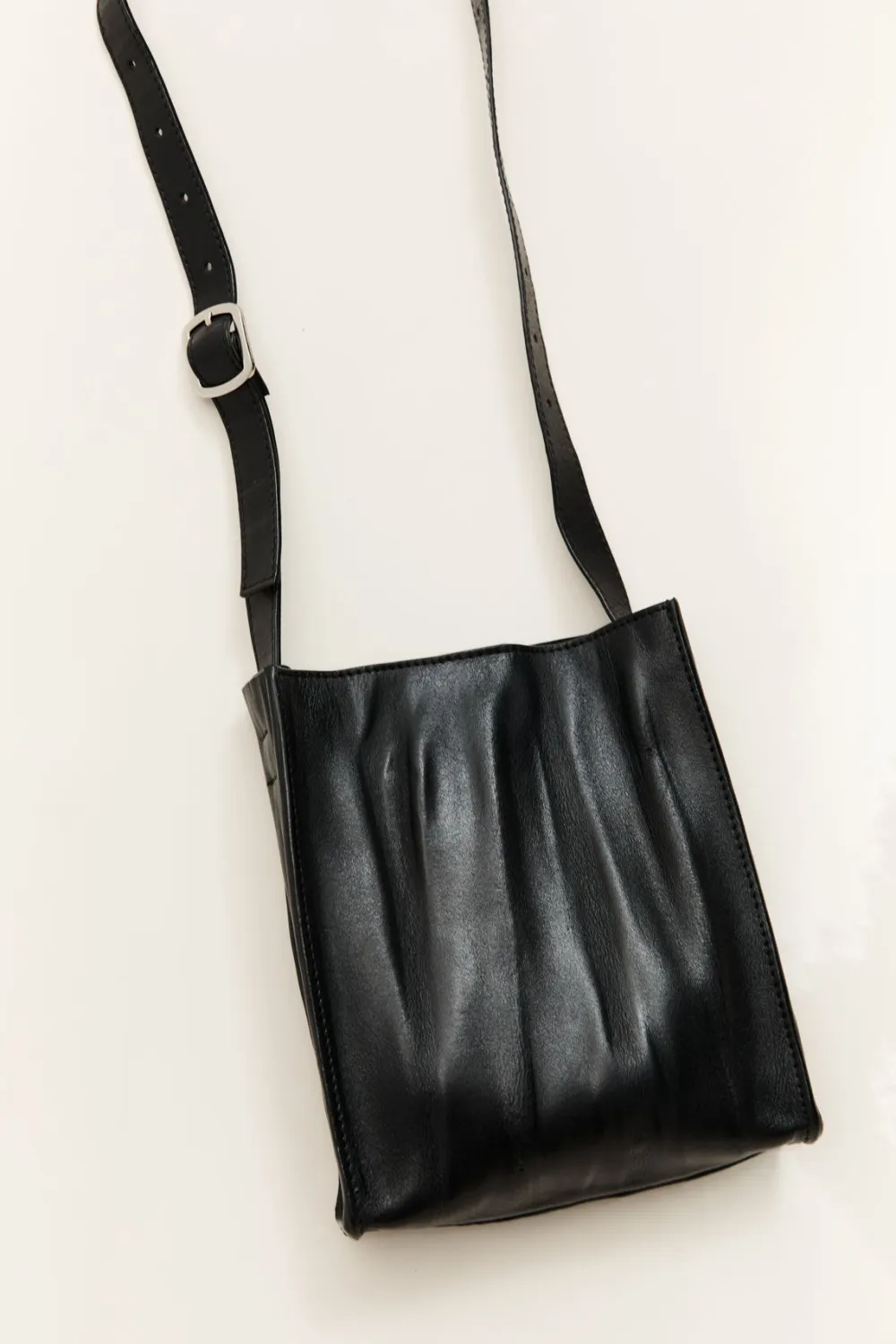 Paper Sling Bag - Black|St. Agni Fashion