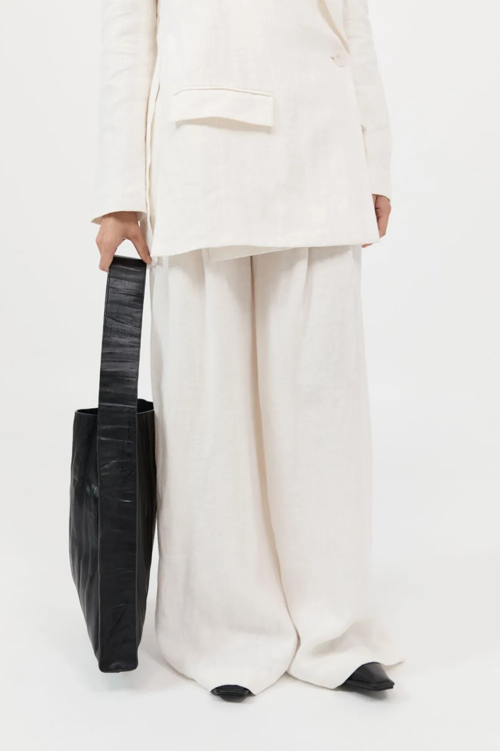 Paper Tote - Black|St. Agni Discount