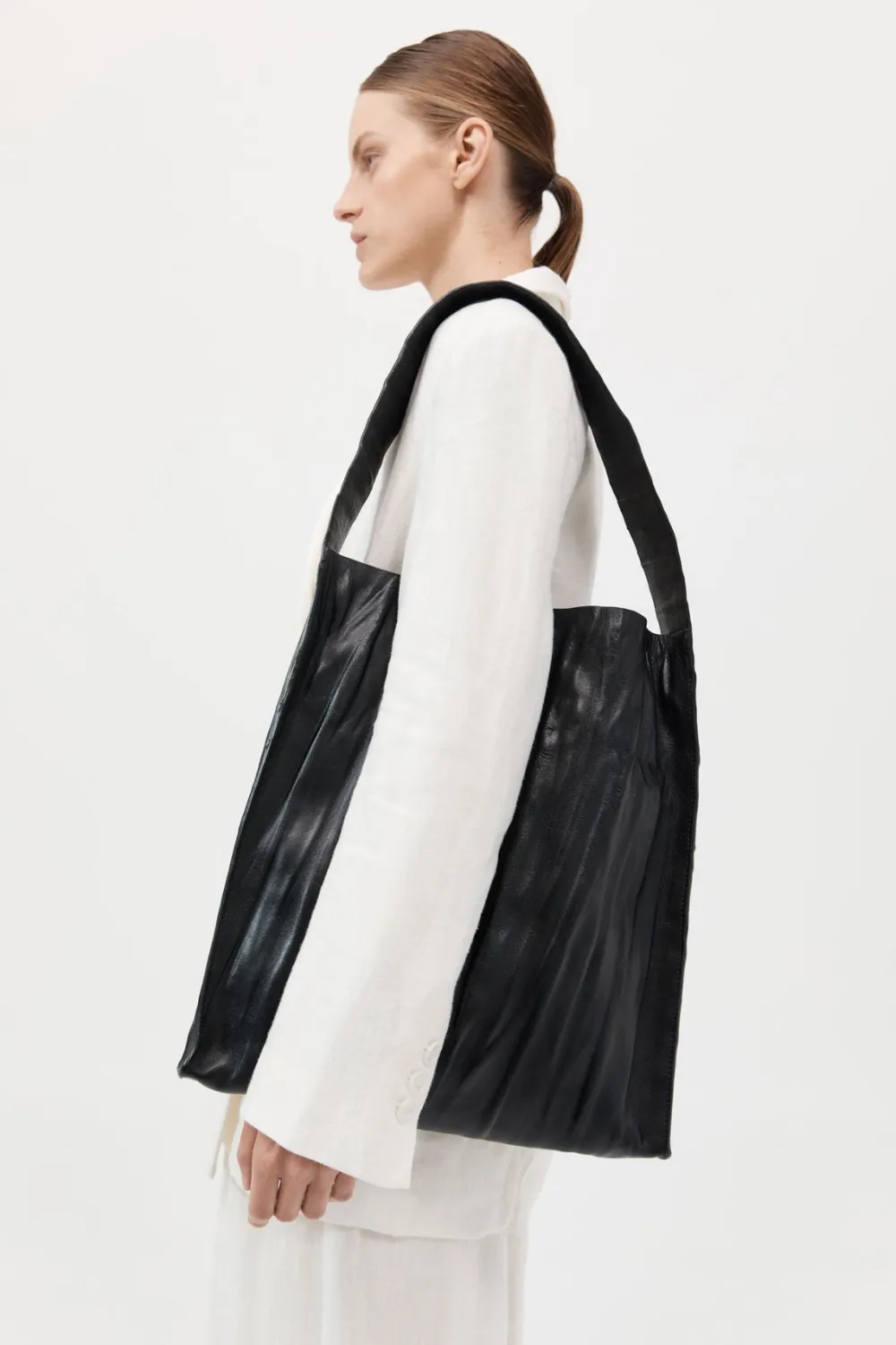 Paper Tote - Black|St. Agni Discount