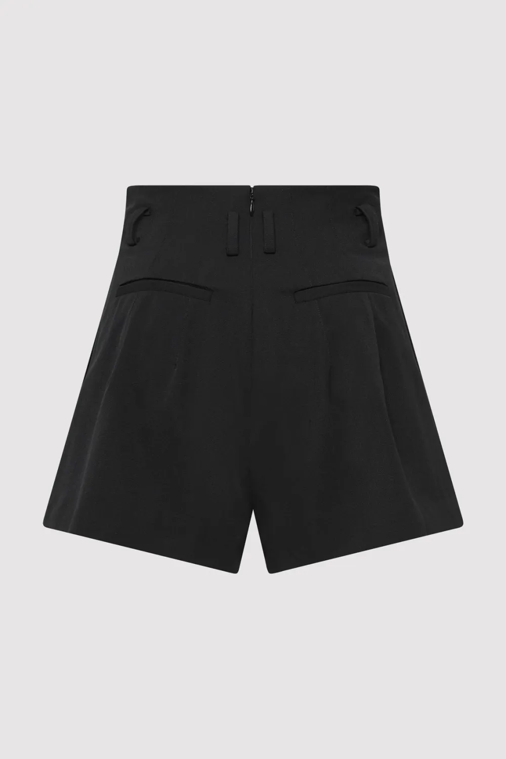 Paperbag Waist Shorts - Black|St. Agni Cheap