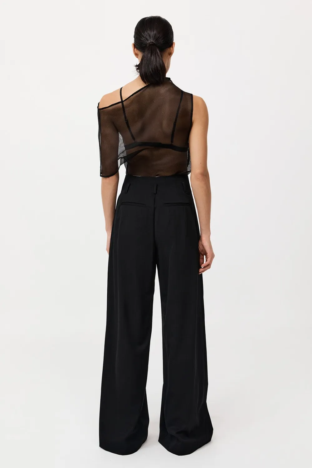 Paperbag Waist Trousers - Black|St. Agni Shop