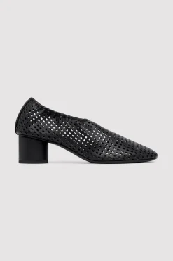 Perforated Ballet Heel - Black|St. Agni Best