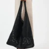 Perforated Soft Tote - Black|St. Agni Hot