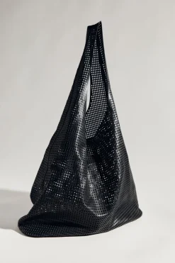Perforated Soft Tote - Black|St. Agni Hot