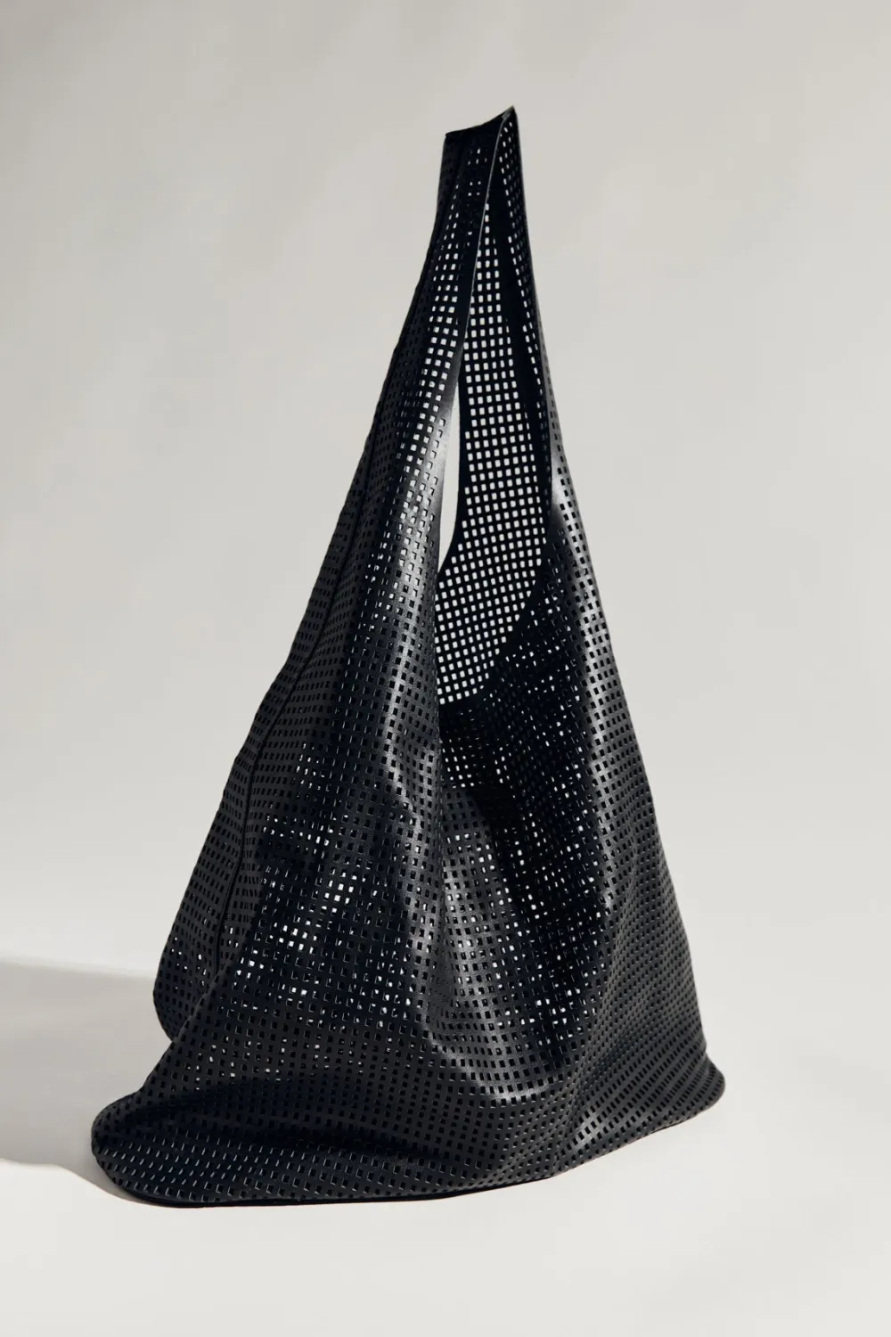 Perforated Soft Tote - Black|St. Agni Hot