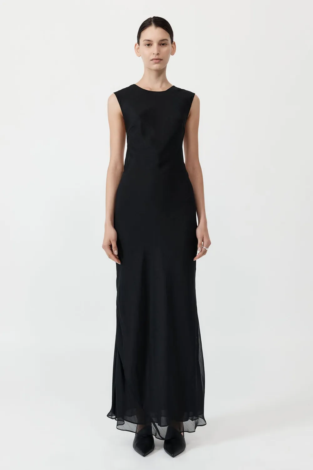 Pinstripe Silk Maxi Dress -|St. Agni Cheap