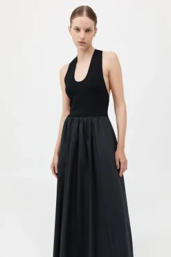 Plunge Neck Dress -|St. Agni Store