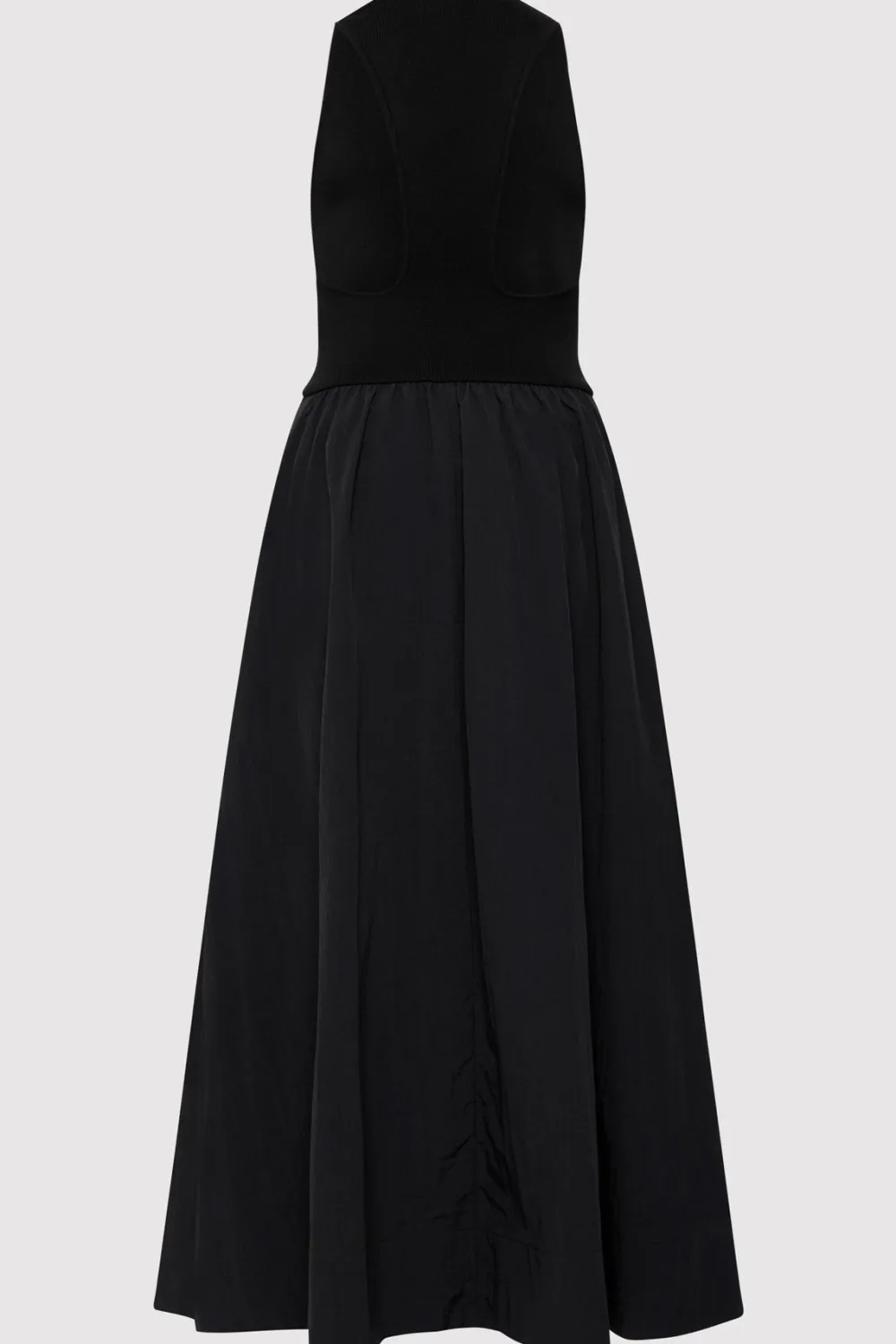 Plunge Neck Dress - Black|St. Agni Sale