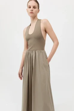 Plunge Neck Dress -|St. Agni Clearance