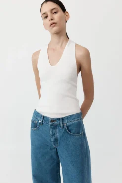 Plunge Neck Knit Top -|St. Agni Shop