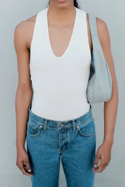 Plunge Neck Knit Top -|St. Agni Shop