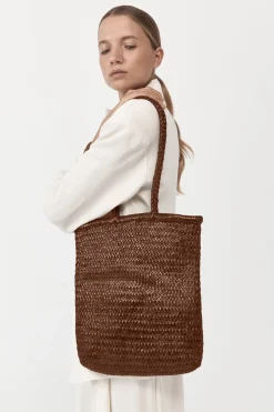 PRE-ORDER: Bagu Woven Tote - Antique Tan|St. Agni Hot