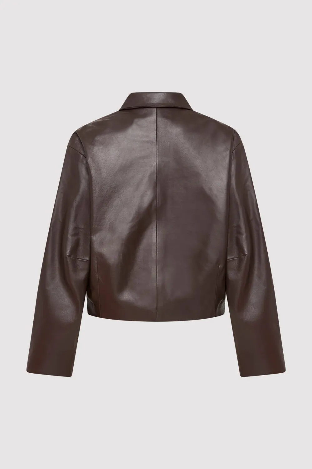 PRE-ORDER: Cocoon Leather Jacket -|St. Agni Best Sale