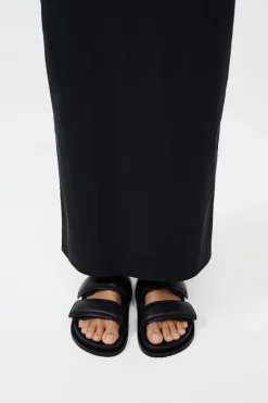 Quilted Leather Slide -|St. Agni Best