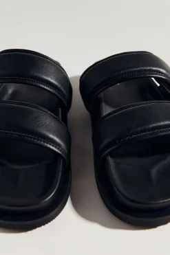 Quilted Leather Slide -|St. Agni Best