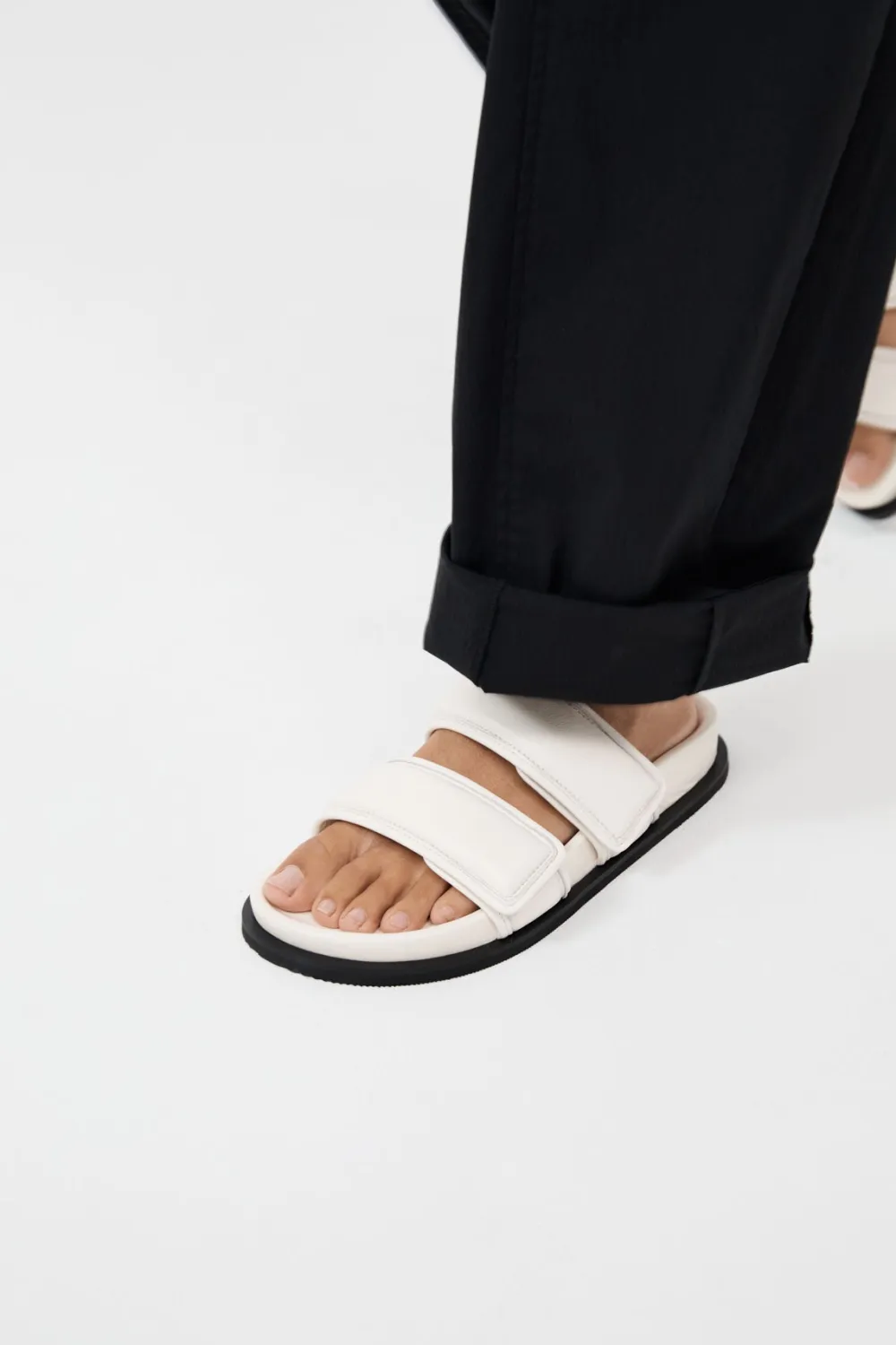 Quilted Leather Slide -|St. Agni Clearance