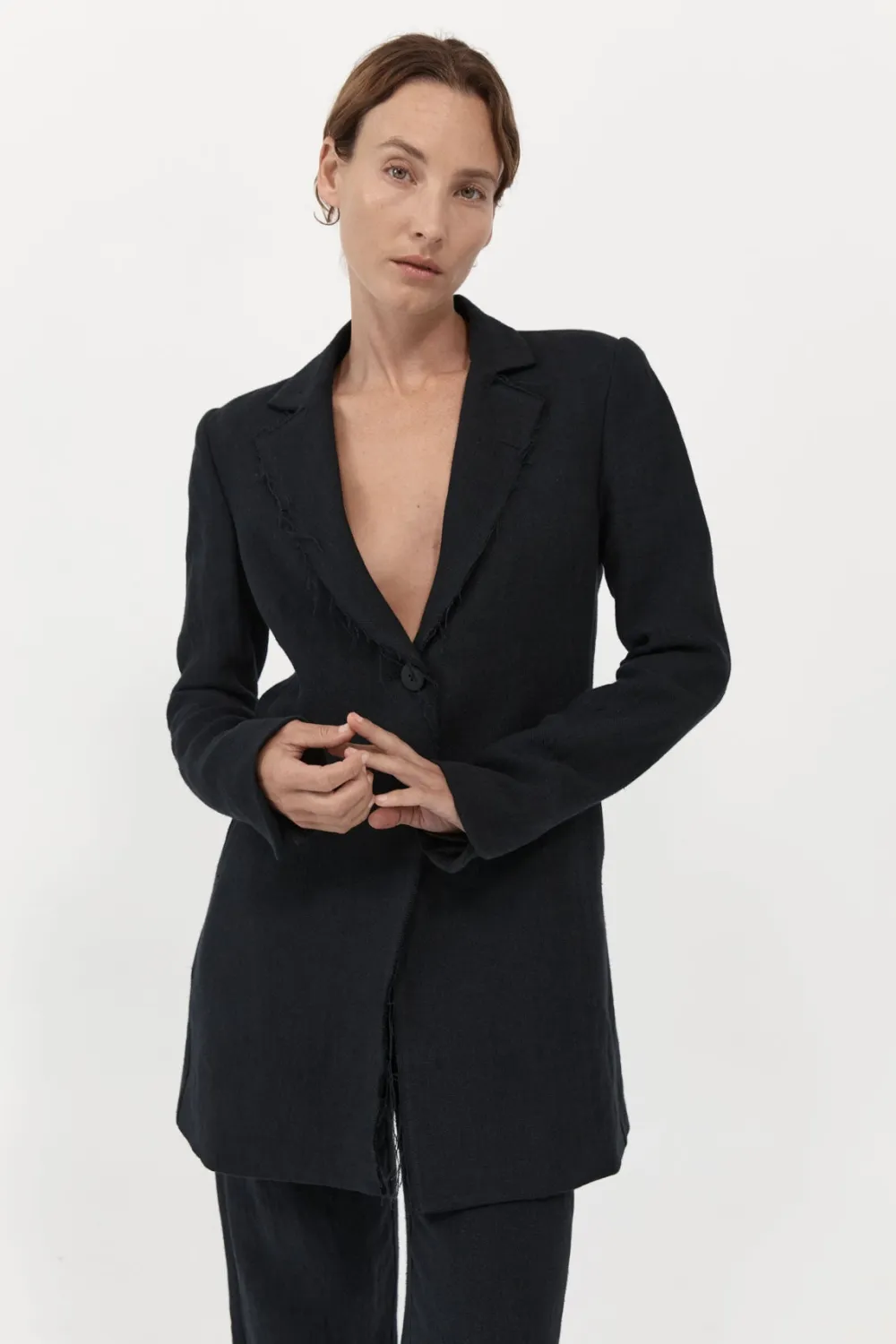Raw Edge Blazer -|St. Agni Clearance