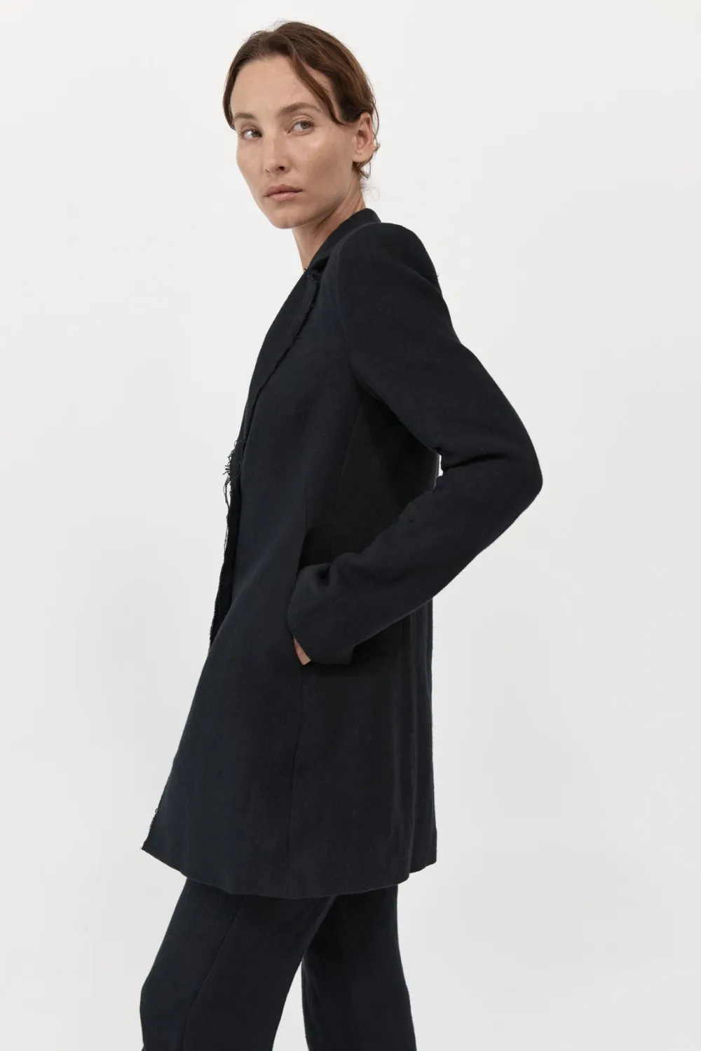 Raw Edge Blazer -|St. Agni Clearance