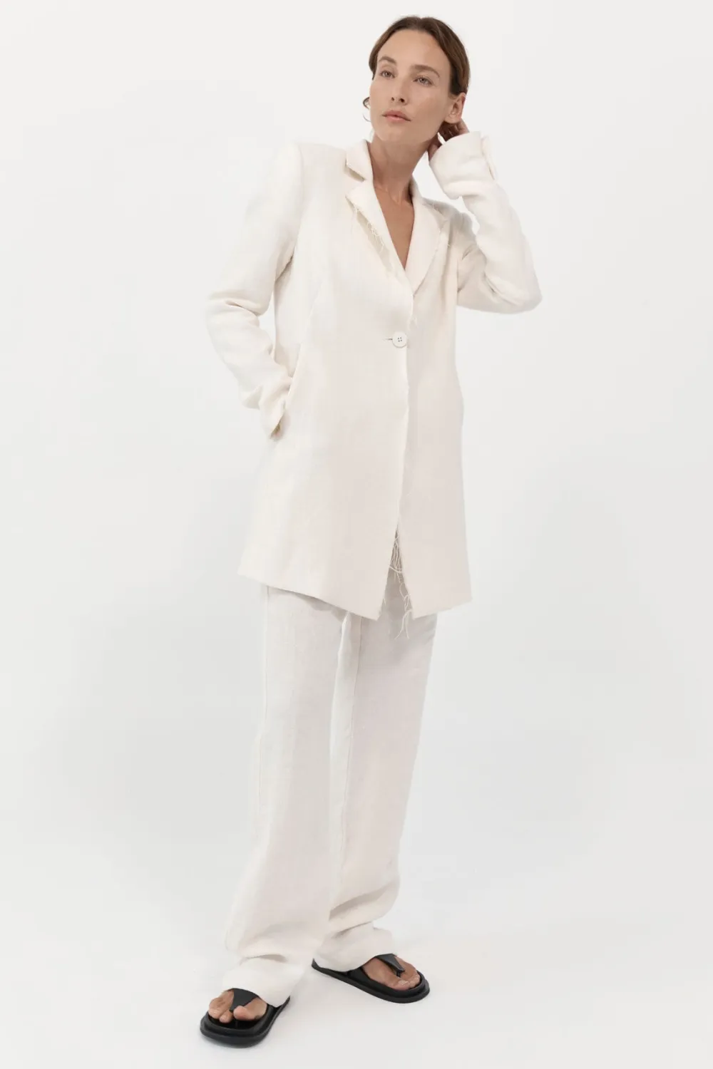 Raw Edge Blazer -|St. Agni Cheap
