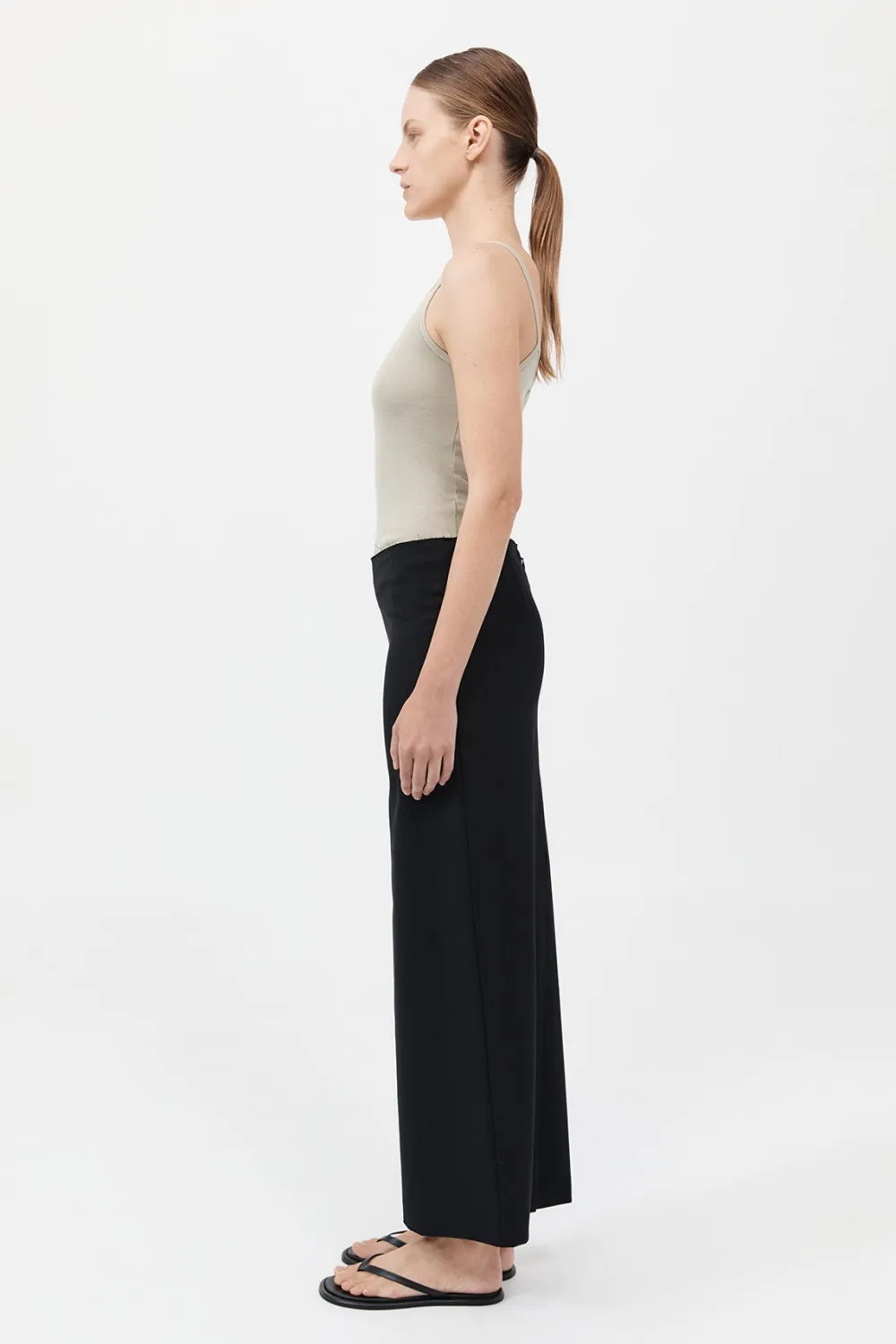 Raw Edge Column Maxi Skirt -|St. Agni Online