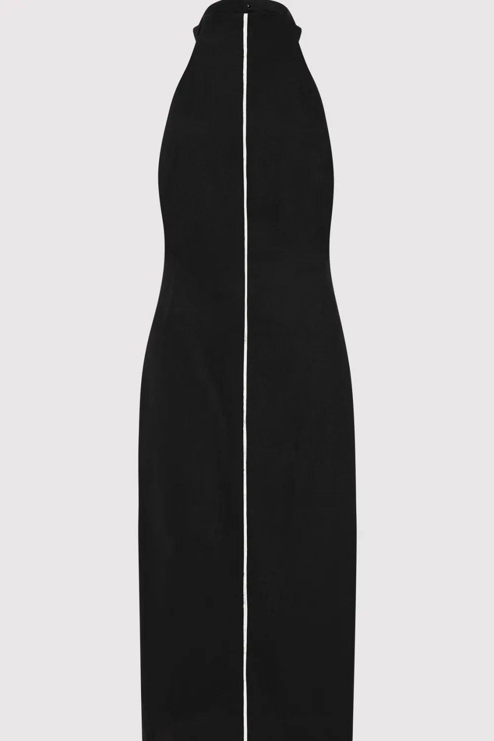 Raw Edge Halter Dress - Black|St. Agni Best
