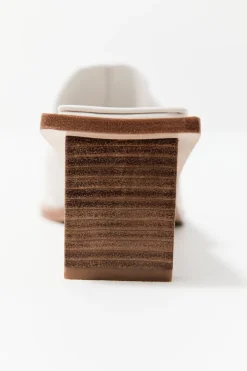 Raw Edge Heel -|St. Agni Fashion