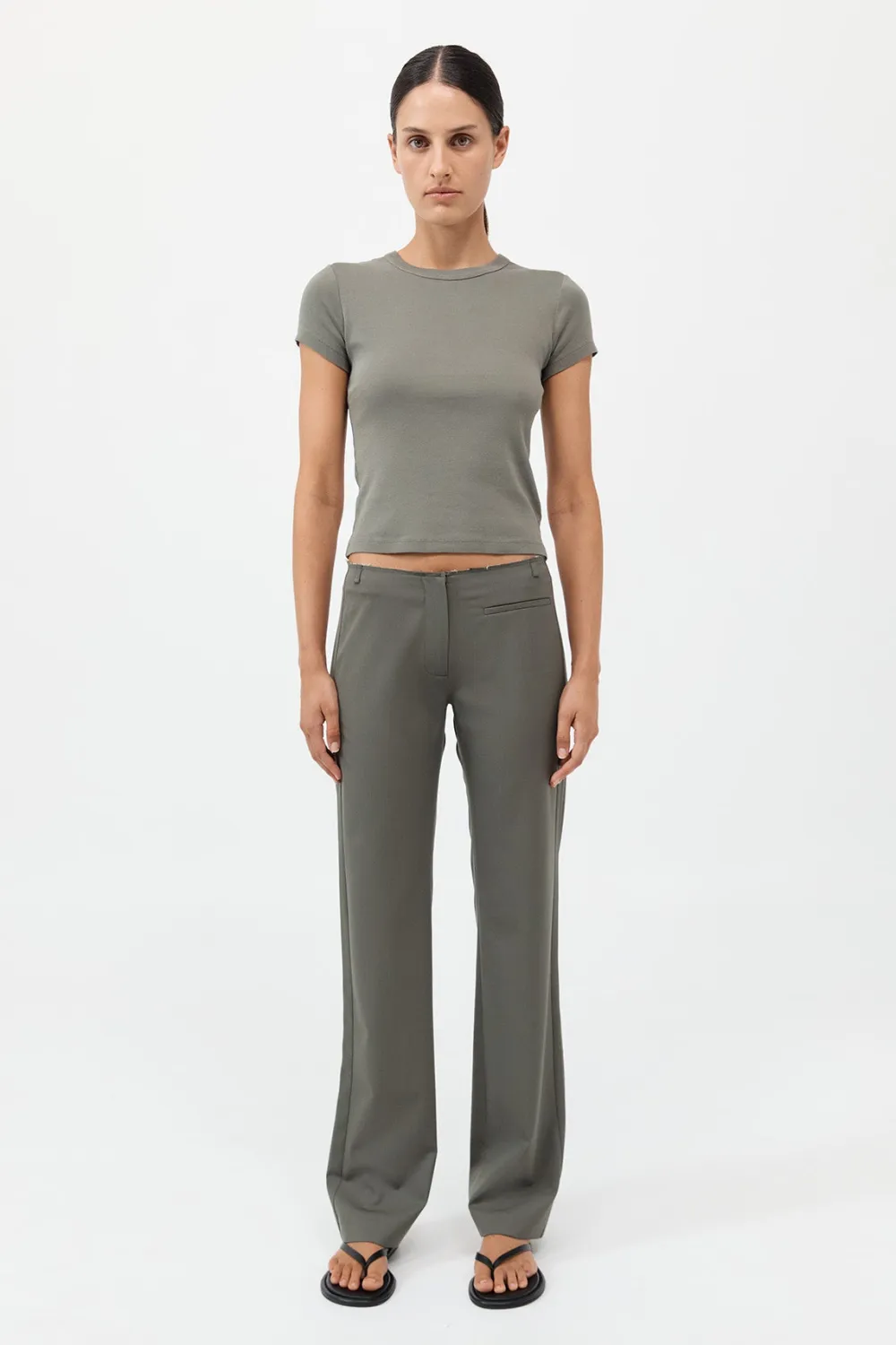 Raw Edge Pants -|St. Agni Fashion