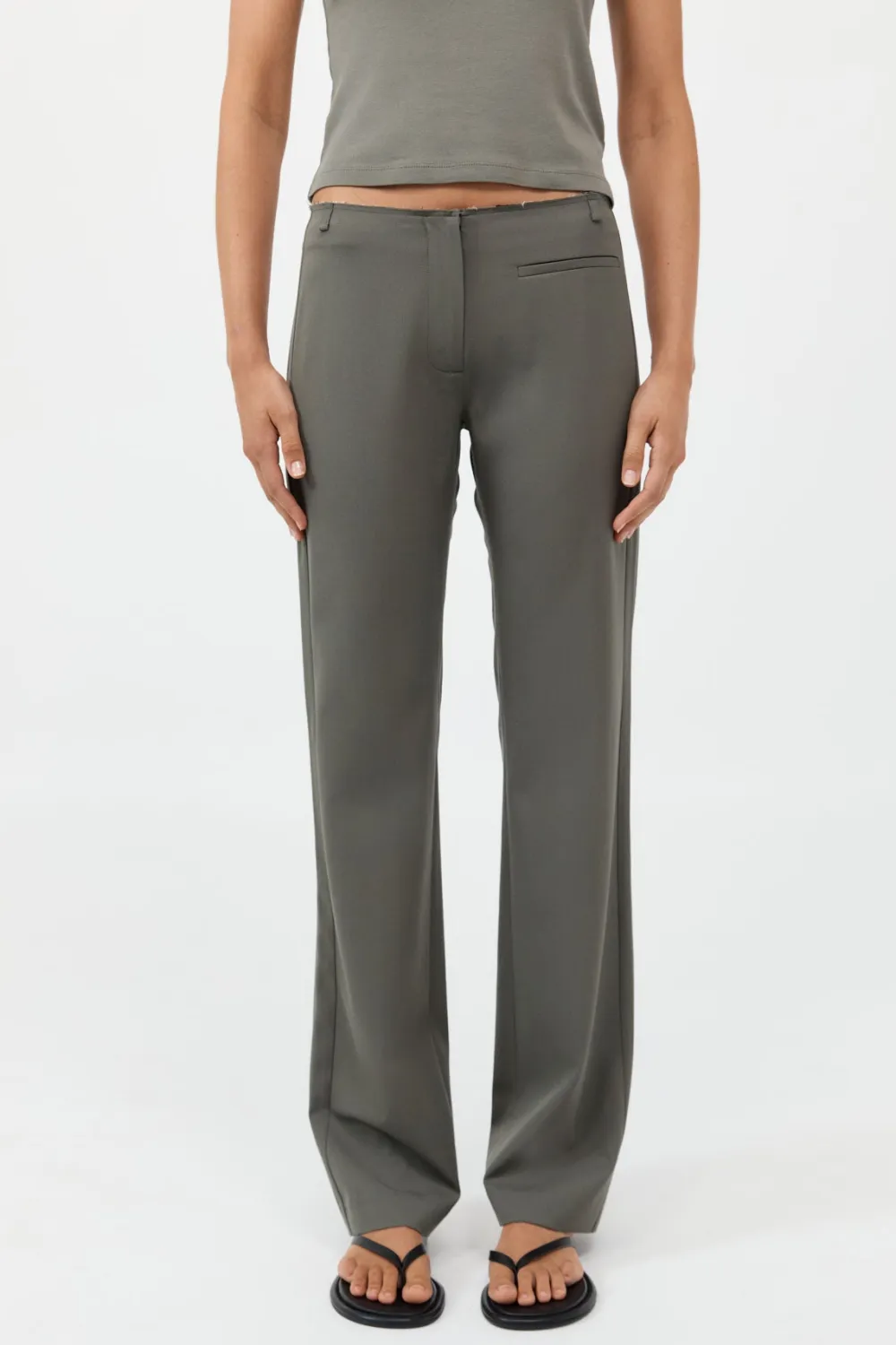 Raw Edge Pants -|St. Agni Fashion