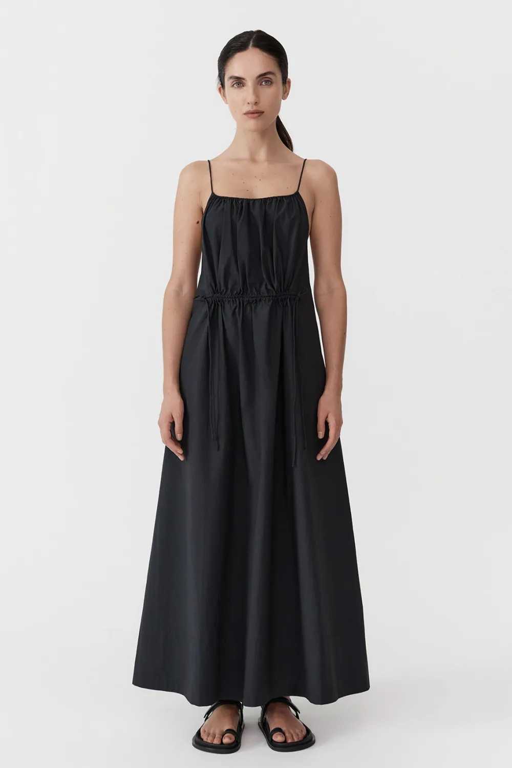 Relaxed Drawstring Dress -|St. Agni Best