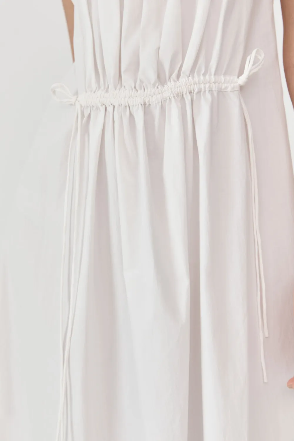 Relaxed Drawstring Dress -|St. Agni New
