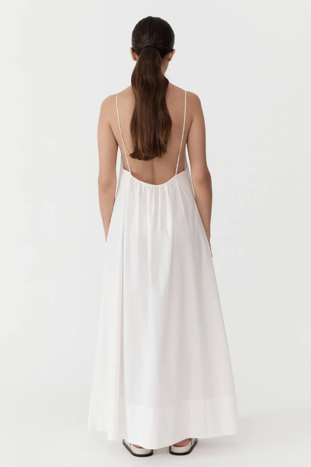 Relaxed Drawstring Dress -|St. Agni New