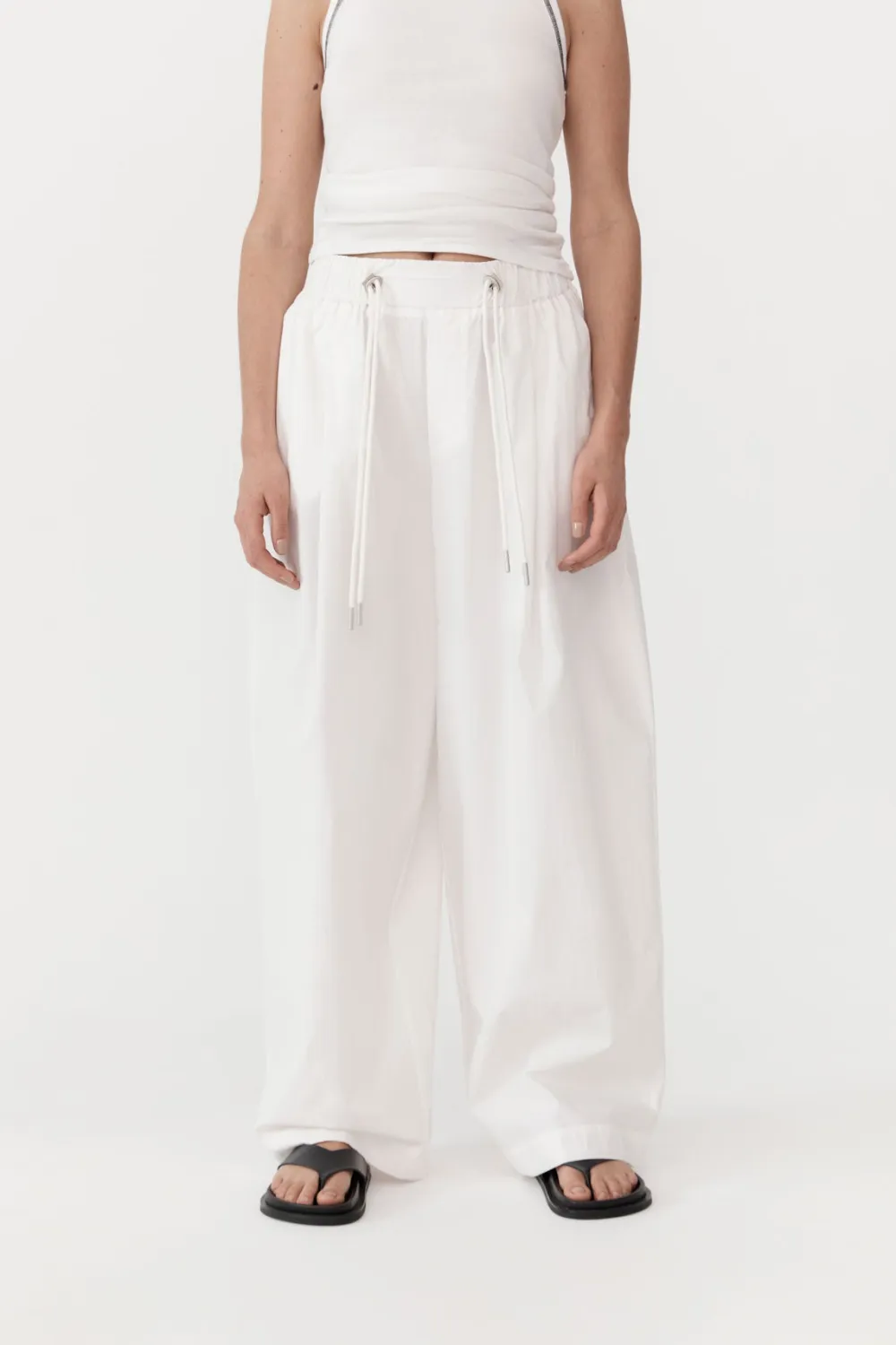 Relaxed Drawstring Pants -|St. Agni New