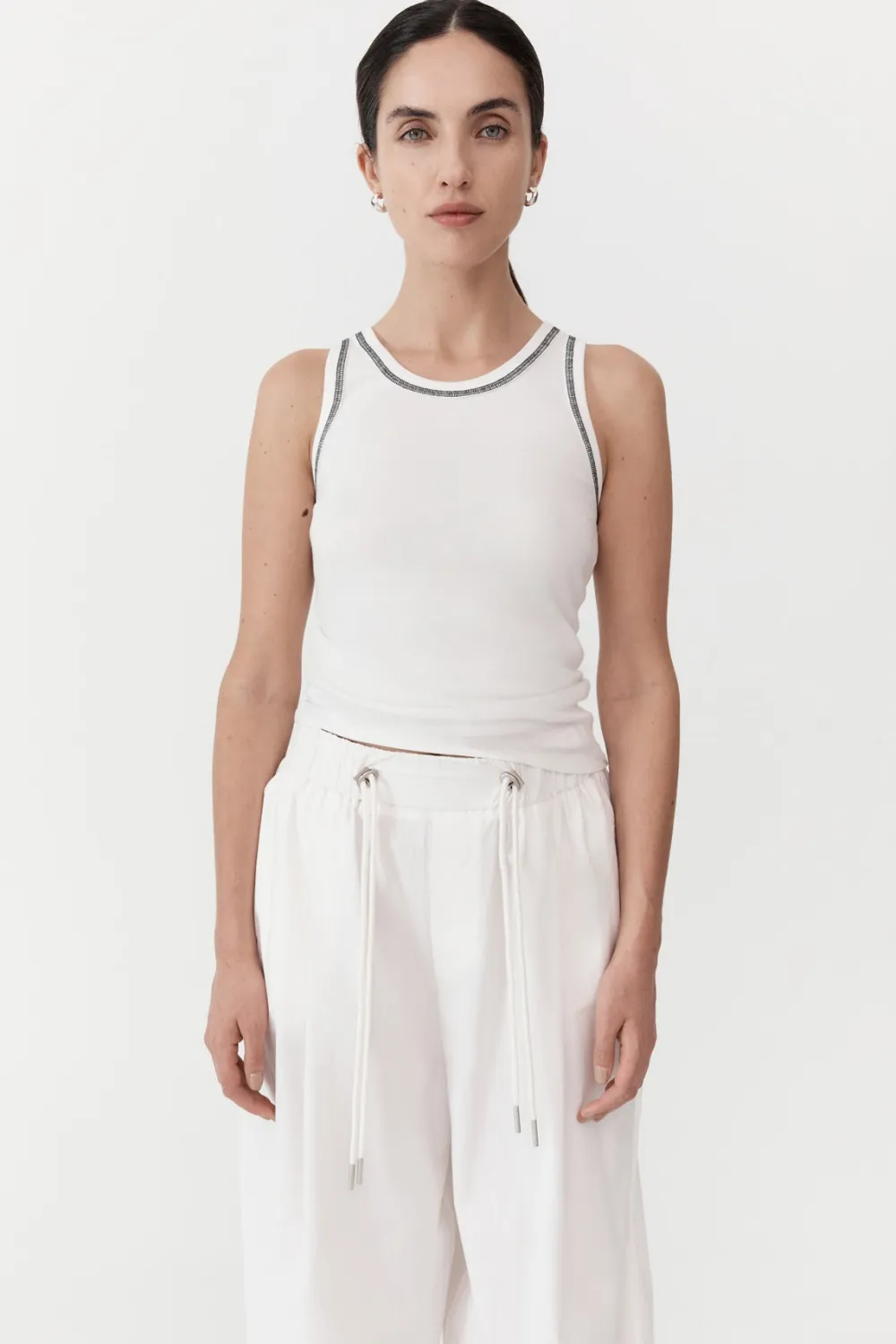 Relaxed Drawstring Pants -|St. Agni New