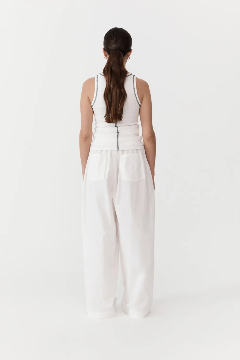 Relaxed Drawstring Pants -|St. Agni New