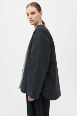 Reversible Pillow Jacket - Black/Cloud|St. Agni Store