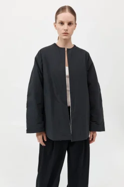Reversible Pillow Jacket - Black/Cloud|St. Agni Store