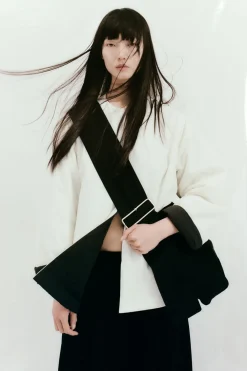 Reversible Pillow Jacket - Black/Cloud|St. Agni Store