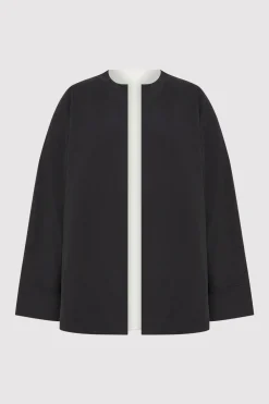 Reversible Pillow Jacket - Black/Cloud|St. Agni Store
