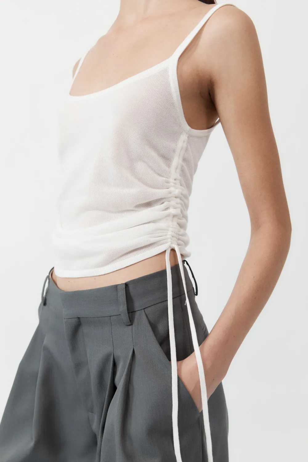 Ruched Tank -|St. Agni Sale