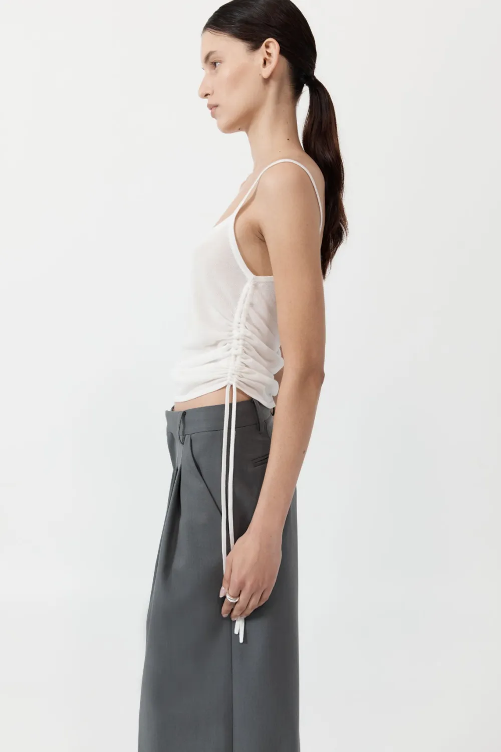 Ruched Tank -|St. Agni Sale