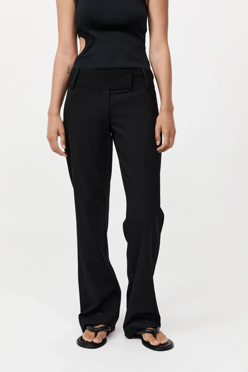 90s Relaxed Pants - Black|St. Agni Cheap