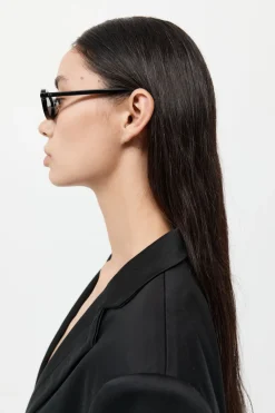 90s Slim Oval Sunglasses -|St. Agni Flash Sale