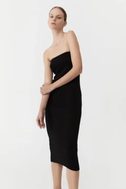 90s Strapless Knit Midi Dress -|St. Agni Store