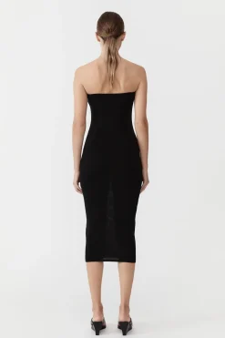90s Strapless Knit Midi Dress -|St. Agni Store