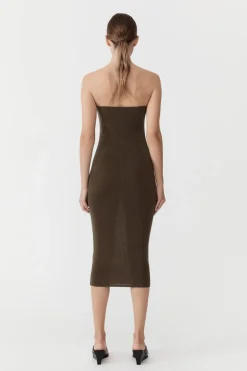 90s Strapless Knit Midi Dress -|St. Agni Shop
