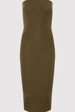 90s Strapless Knit Midi Dress -|St. Agni Shop