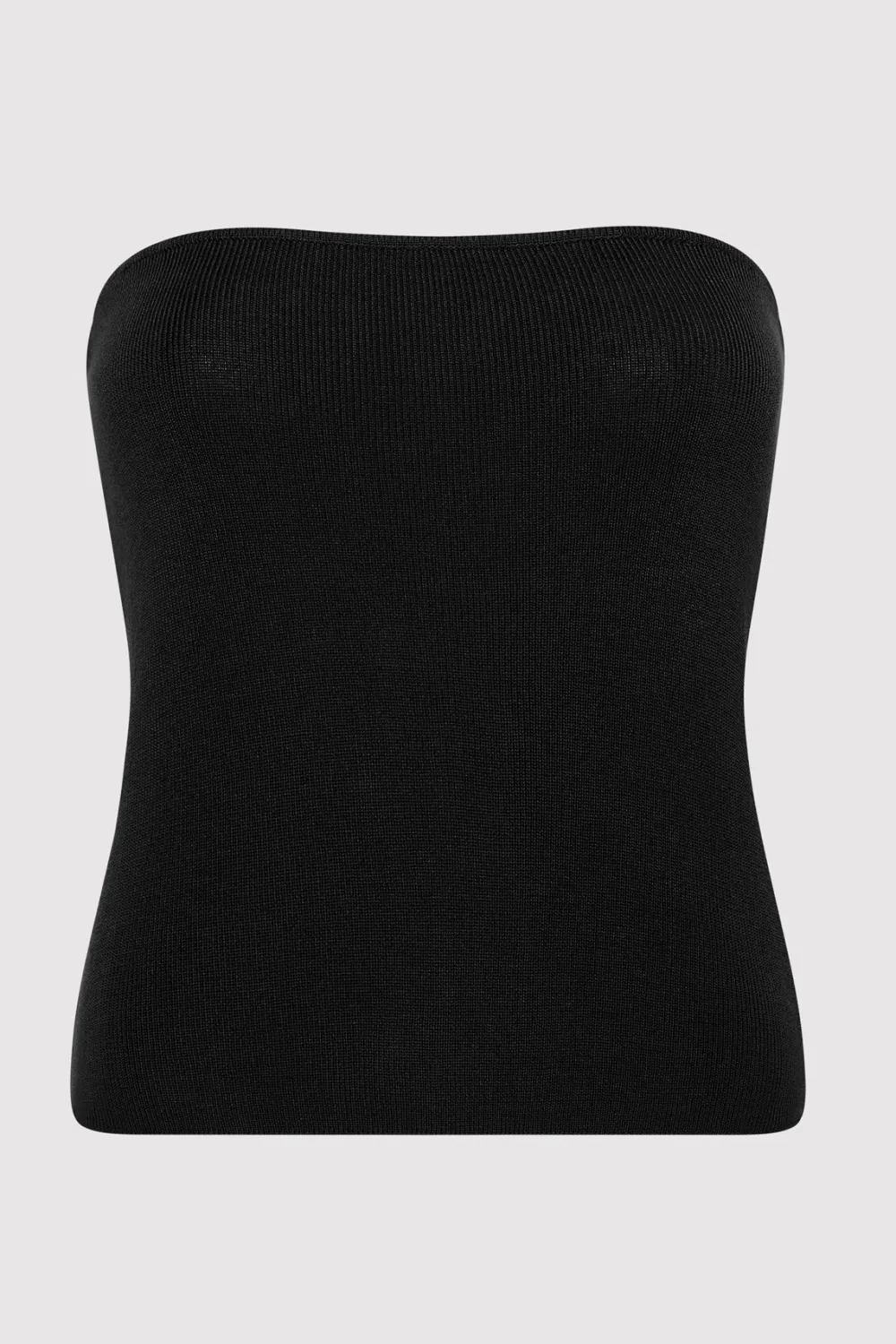 90s Strapless Knit Top - Black|St. Agni Discount