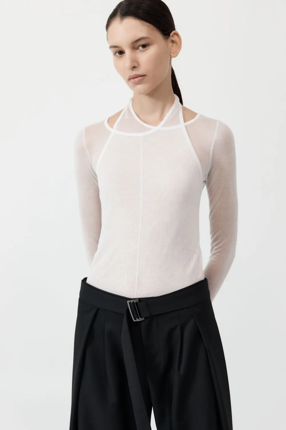Semi Sheer Loop Top -|St. Agni Fashion