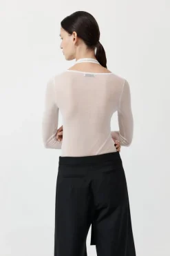 Semi Sheer Loop Top -|St. Agni Fashion